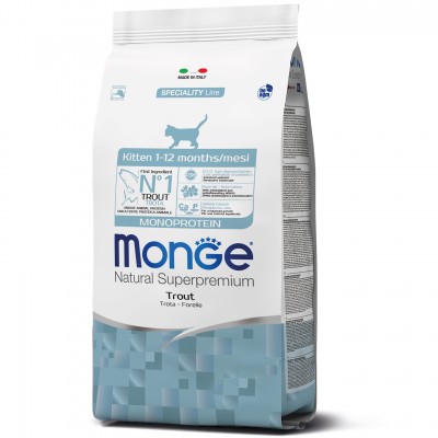 Сухий корм для кошенят Monge Cat Monoprotein Kitten з фореллю 400 г 70005470