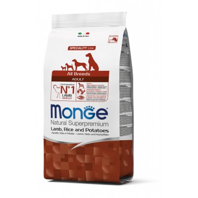 Сухий корм для собак Monge Dog All breeds Adult ягня з рисом 2,5 кг 70011310