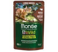 Вологий корм Monge Cat Bwild Gr.Free WET буйвол (для кішок великих порід з 2-х місяців) 85 г 70012751
