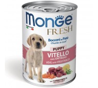 Вологий корм Monge Dog Fresh Puppy телятина з овочами 400 г 70014441