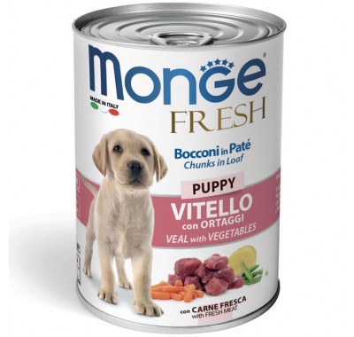 Вологий корм Monge Dog Fresh Puppy телятина з овочами 400 г 70014441