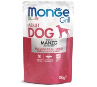 Влажный корм для собак Monge Dog Grill с говядиной 100 г 70013154