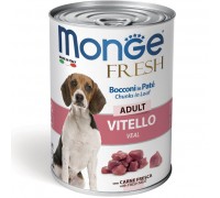 Вологий корм Monge Dog Fresh телятина 400 г 70014458