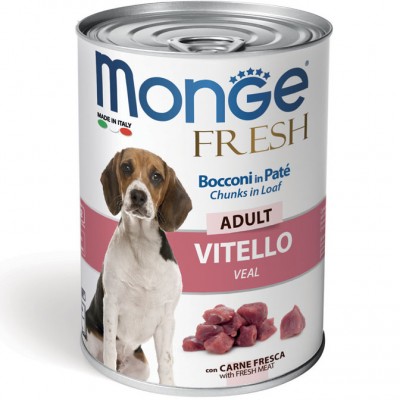 Вологий корм Monge Dog Fresh телятина 400 г 70014458