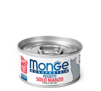 Вологий корм Monge Cat Monoprotein м'ясні пластівці яловичина 80 г 70013819