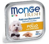 Вологий корм Monge Dog Fresh курка 100 г 70013062