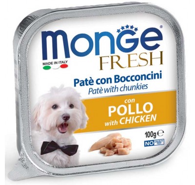 Влажный корм Monge Dog Fresh курица 100 г 70013062