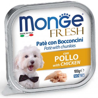 Вологий корм Monge Dog Fresh курка 100 г 70013062