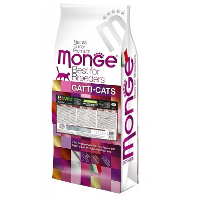 Сухий корм Monge Cat Bwild Gr.Free буйвол (для кішок великих порід з 2-х місяців) 10 кг 70004961