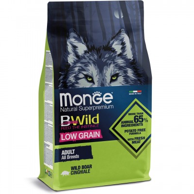 Сухий корм для собак Monge Dog Bwild Low Grain дикий кабан 2,5 кг 70011990