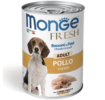 Влажный корм Monge Dog Fresh курица 400 г 70014472