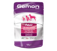 Вологий корм Gemon Dog Wet Adult шматочки з яловичиною та шинкою 100 г 70300605