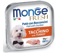 Вологий корм Monge Dog Fresh індичка 100 г 70013024