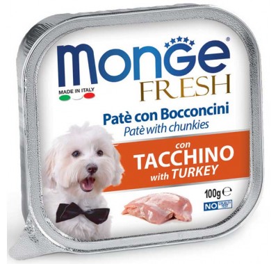 Влажный корм Monge Dog Fresh индейка 100 г 70013024