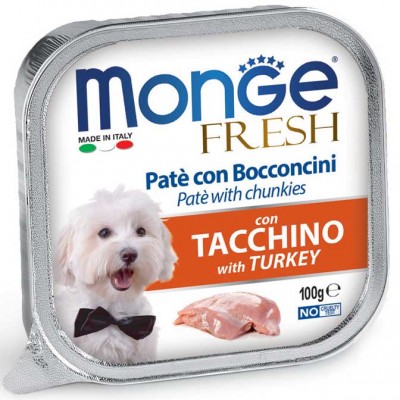 Вологий корм Monge Dog Fresh індичка 100 г 70013024