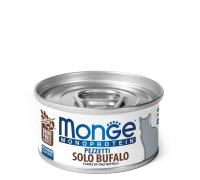 Вологий корм Monge Cat Monoprotein м'ясні пластівці буйвол 80 г 70013826
