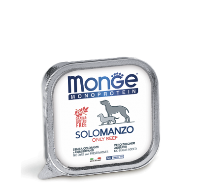 Вологий корм для собак Monge Dog Solo 100% яловичина 150 г 70014403
