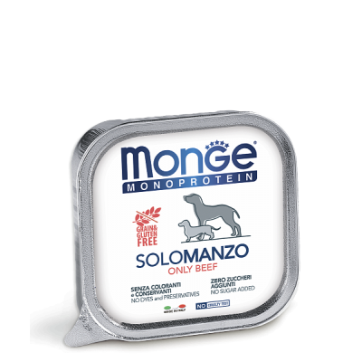 Вологий корм для собак Monge Dog Solo 100% яловичина 150 г 70014403