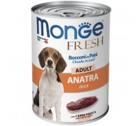 Влажный корм Monge Dog Fresh утка 400 г 70014564