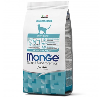 Сухий корм для кішок Monge Cat Sterilised із тріскою 1,5 кг 70005531
