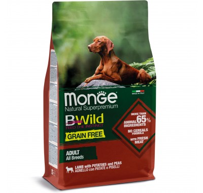 Сухий корм для собак Monge Dog Bwild Gr.Free ягня 2,5 кг 70011723
