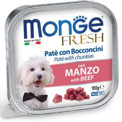 Вологий корм Monge Dog Fresh яловичина 100 г 70013079