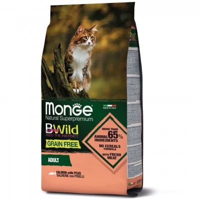 Сухий корм для кішок Monge Cat Bwild Gr.Free лосось 1,5 кг 70012072