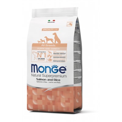 Сухий корм для собак Monge Dog All breeds Puppy & Junior лосось з рисом 2,5 кг 70011204