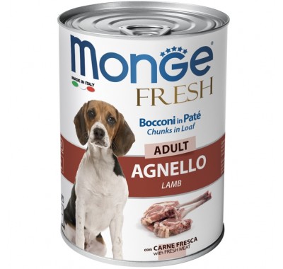 Вологий корм Monge Dog Fresh ягня 400 г 70014571