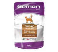 Вологий корм Gemon Cat Wet Senior з індичкою 100 г 70300889