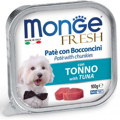 Вологий корм Monge Dog Fresh з тунцем 100 г 70013017