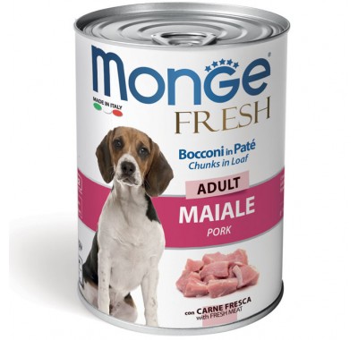 Влажный корм Monge Dog Fresh свинина 400 г 70014465