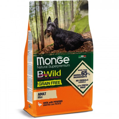 Сухий корм для собак Monge Dog Bwild Gr.Free Mini качка 2,5 кг 70004756