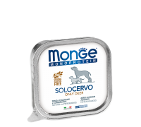 Влажный корм для собак Monge Dog Solo 100% оленина 150 г 70014175