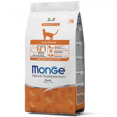 Сухий корм для кішок Monge Cat Sterilised з качкою 1,5 кг 70011952