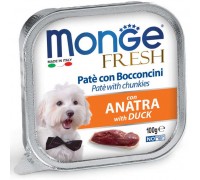 Вологий корм Monge Dog Fresh з качкою 100 г 70013048