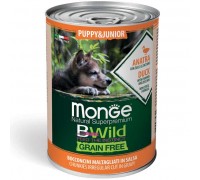 Вологий корм для цуценят Monge Dog Wet Puppy & Junior качка гарбуз цукіні 400 г 70012607