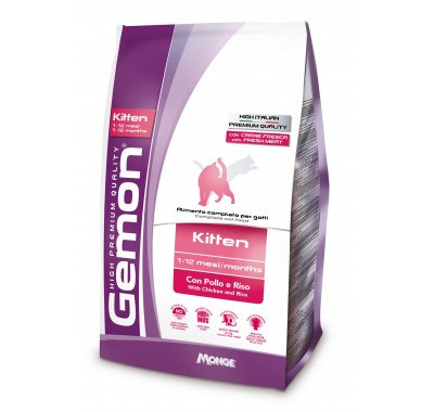 Сухий корм для кошенят Gemon Cat Kitten курка з рисом 400 г 70297042