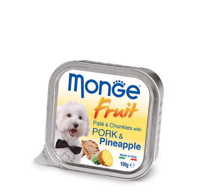 Влажный корм для собак Monge Dog Fruit со свининой и ананасом 100 г 70013253