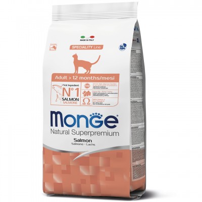 Сухий корм для кішок Monge Cat Adult з лососем 1,5 кг 70005517