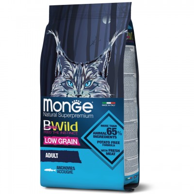 Сухий корм для кішок Monge Cat Bwild Low Grain анчоус 1,5 кг 70012010