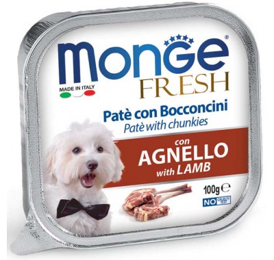 Вологий корм Monge Dog Fresh з ягнятим 100 г 70013055