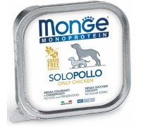 Влажный корм для собак Monge Dog Solo 100% курица 150 г 70014137