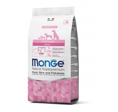 Сухий корм для собак Monge Dog All breeds Adult свинина, рис та картопля 2,5 кг 70011105