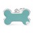 Адресник з гравіруванням для собак BASIC HANDMADE BH50XLIGHTBLUE Медальйон Кістка XL базова лого блакитне ручної роботи
