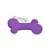Адресник з гравіруванням для собак CLASSIC MF42BIGPURPLE Медальйон Кістка велика фіолетова