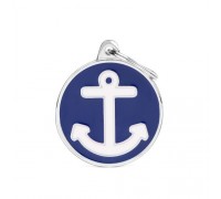 Адресник з гравіруванням для собак CHARMS CH17ANCHOR Медальйон круглий з якорем