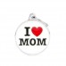 Адресник з гравіруванням для собак CHARMS CH17LOVEMOM Медальйон круглий «Я люблю маму»
