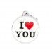 Адресник з гравіруванням для собак CHARMS CH17LOVEYOU Медальйон круглий «Я тебе люблю»