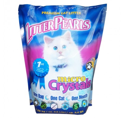 Litter Pearls Micro Crystals кварцовий наповнювач для котячого туалету 4,76 кг